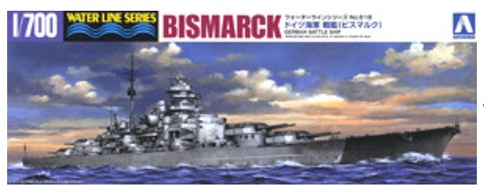 Aoshima 42595 1/700 German Bismarck Battleship Waterline