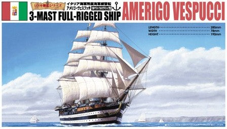 Aoshima 44278 1/350 Amerigo Vespucci 3-Masted Full-Rigged Sailing Ship