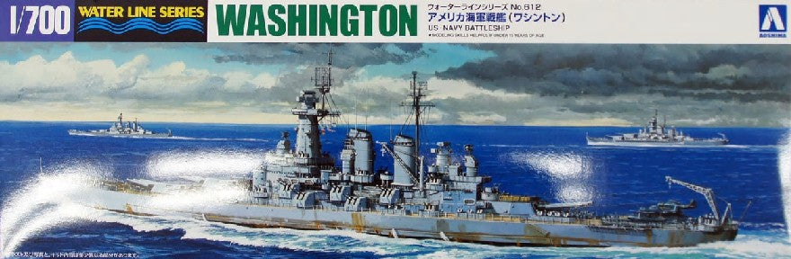 Aoshima 46012 1/700 USS Washington Battleship Waterline