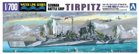Aoshima 46067 1/700 German Battleship Tirpitz Waterline