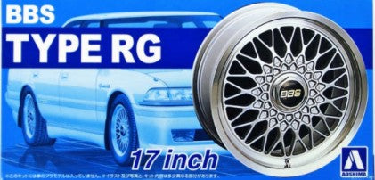 Aoshima 52402 1/24 BBS Type RG 17" Tire & Wheel Set (4)