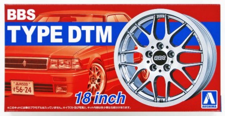 Aoshima 52426 1/24 BBS DTM 18" Tire & Wheel Set (4)