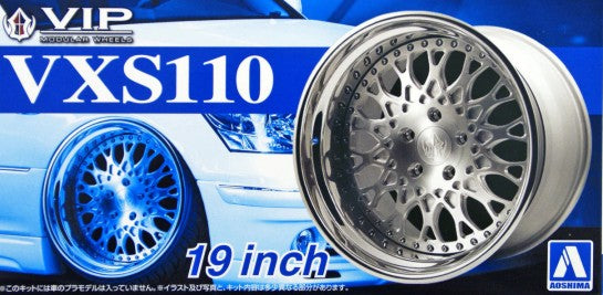 Aoshima 52464 1/24 VIP Modular VXS110 19" Tire & Wheel Set (4)