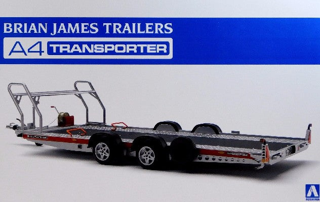 Aoshima 52600 1/24 Brian James A4 Auto Transporter Trailer