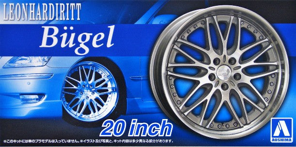 Aoshima 53829 1/24 Leonhardiritt Bugel 20" Tire & Wheel Set (4)