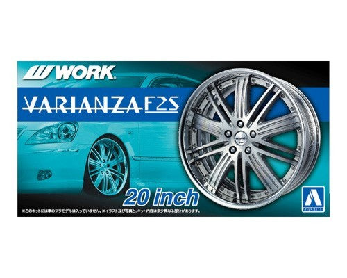 Aoshima 53836 1/24 Work Varianza F2S 20" Tire & Wheel Set (4)