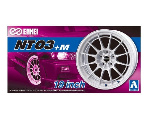 Aoshima 53928 1/24 Enkei NT03+M 19" Tire & Wheel Set (4)