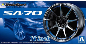 Aoshima 54635 1/24 Weds Sport SA70 18" Tire & Wheel Set (4)