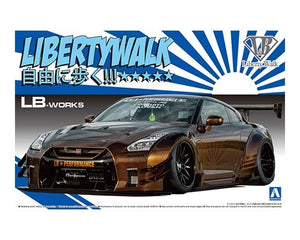 Aoshima 55915 1/24 LB Works: Nissan R35 GT-R Type 2 Version 1 Performance Car