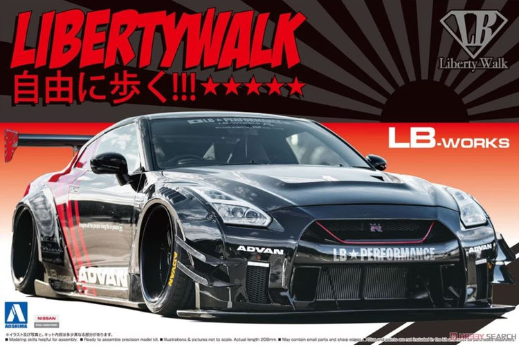 Aoshima 55922 1/24 LB Works: Nissan R35 GT-R Type Version 2 Car