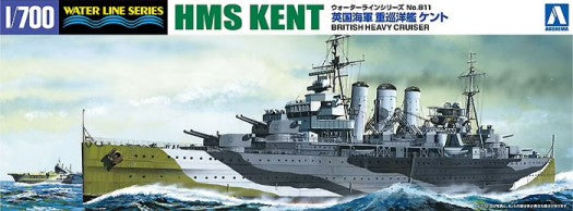Aoshima 56738 1/700 HMS Kent Heavy Cruiser Waterline