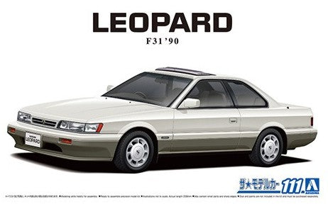 Aoshima 57391 1/24 1990 Nissan Leopard F31 2-Door Car