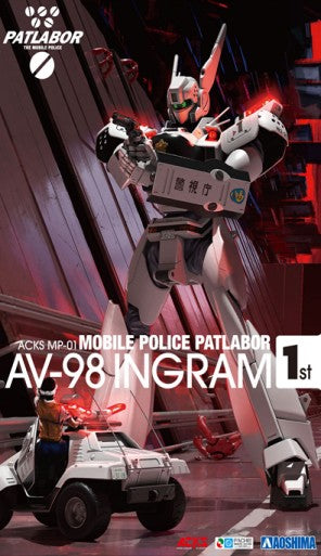 Aoshima 57582 1/43 AV98 Ingram 1st Mobile Police Patlabor Figure
