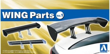 Aoshima 58237 1/24 Wing Custom Parts Vol.1 (3 different spoilers)