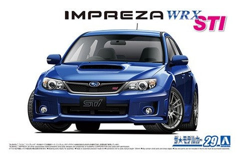 Aoshima 58343 1/24 2010 Subaru GRB Impreza WRX STI 4-Door Car