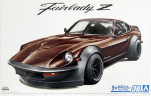 Aoshima 58442 1/24 Nissan S30 Fairlady Z Aero Custom 2-Door Car