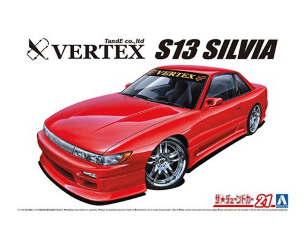 Aoshima 58619 1/24 1991 Nissan Vertex PS13 Silvia 2-Door Car