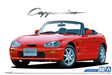 Aoshima 59142 1/24 1991 Suzuki Cappucino 2-Door Sports Car Convertible