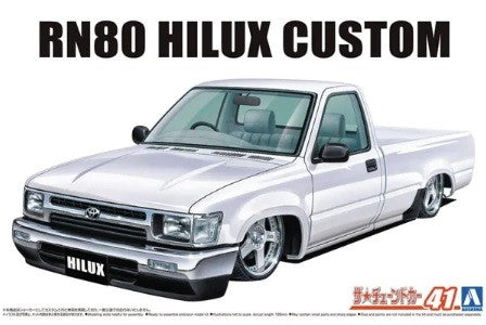 Aoshima 59494 1/24 1985 Toyota Hilux RN80 Custom Lowrider Pickup Truck