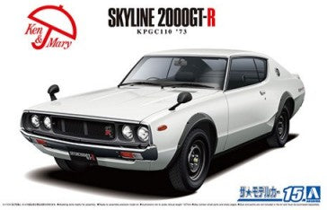 Aoshima 59517 1/24 1973 Nissan Skyline HT2000 GT-R 2-Door Car