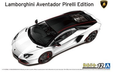 Aoshima 61213 1/24 2014 Lamborghini Aventador Pirelli Edition Sports Car