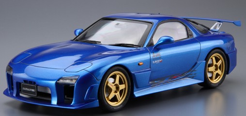 Aoshima 61473 1/24 1999 Mazda FD3S RX7 A-Spec GT-C 2-Door Car