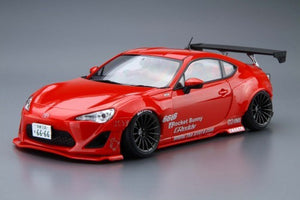 Aoshima 61862 1/24 2012 Toyota GT86 GReddy & Rocket Bunny Enkei Racing Version Car