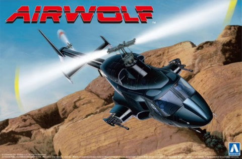 Aoshima 63521 1/48 Airwolf Helicopter from 1980s TV Show w/optional clear body