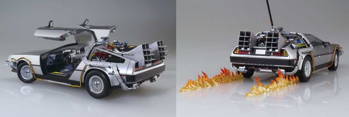 Aoshima 64368 1/24 DeLorean Car Hook Type Back to the Future I (New Tool. Precise reproduction details.)