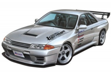 Aoshima 64535 1/24 1990 Nissan Skyline BNR32 GT-R HKS Kansai Service Company Limited 2-Door Car w/Spoiler