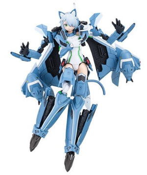 Aoshima 65228 Macross Delta VF31A Kairos SP Variable Fighter Girl (6" tall) w/Aircraft & Weapons (Snap)