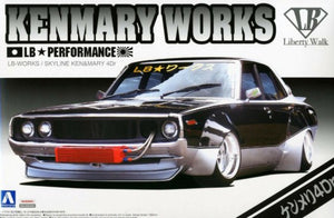 Aoshima 9826 1/24 LB Works: Nissan Skyline Kenmary 4-Door Car