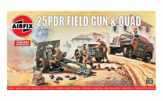 Airfix 1305 1/76 25-Pdr Field Gun & Quad