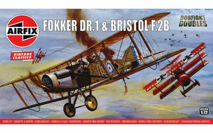 Airfix 2141 1/72 Fokker Dr1 Triplane & Bristol F2B Fighter Dogfight Doubles