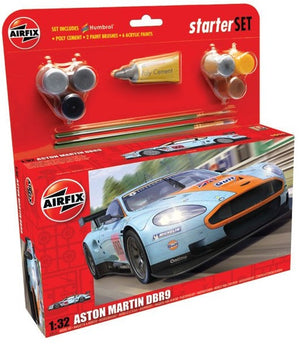 Airfix 50110 1/32 Aston Martin DBR9 Gulf Race Car Large Starter Set w/paint & glue