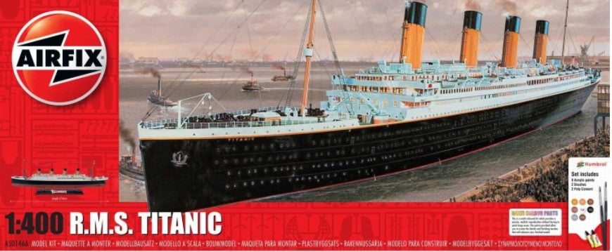 Airfix 50146 1/400 RMS Titanic Gift Set w/paint & glue