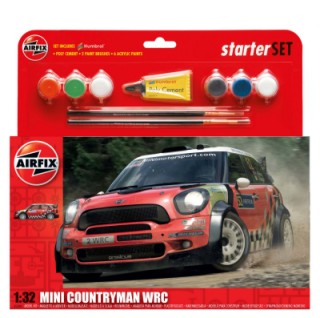 Airfix 55304 1/32 Mini Countryman WRC Car Large Starter Set w/paint & glue