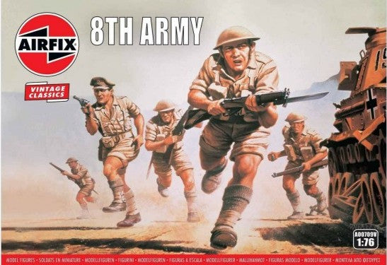 Airfix 709 1/76 WWII British 8th Army Figure Set (49)