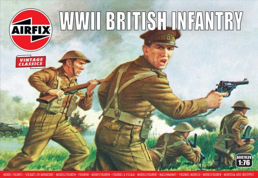 Airfix 763 1/76 WWII British Infantry Figure Set (48)