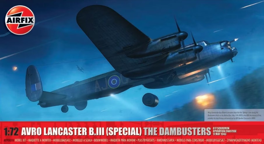 Airfix 9007 1/72 Avro Lancaster BIII (Special) Dambusters RAF Bomber 