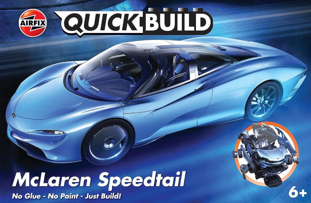 Airfix J6052 Quick Build McLaren Speedtail Race Car (Snap)
