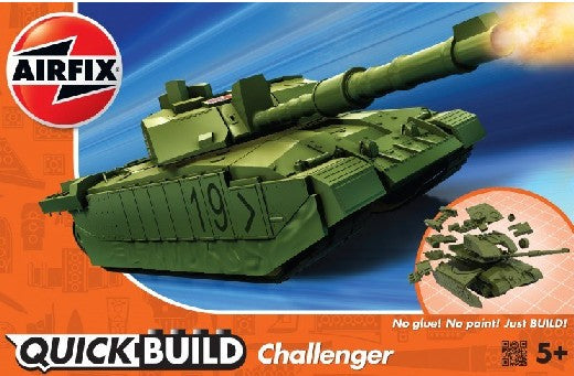 Airfix J6022 Quick Build Challenger Tank (Green) (Snap)