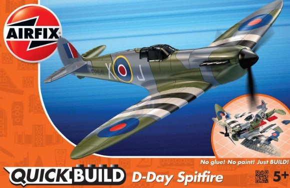 Airfix J6045 Quick Build Spitfire D-Day Fighter (Snap)