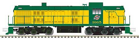 Atlas Model Railroad 10001943 HO Scale Alco RSD4/5, Air-Cooled Exhaust - Standard DC - Classic Silver -- Undecorated
