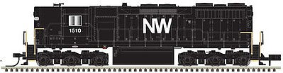 Atlas Model Railroad 10002769 HO Scale EMD SD35 High Nose - Standard DC - Master(R) Silver -- Norfolk & Western 1574 (black, white, Large NW)