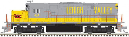Atlas Model Railroad 10002971 HO Scale Alco C420 Phase 1 Low-Nose, Dynamic Brakes - ESU LokSound and DCC - Master G -- Lehigh Valley - D-L 414 (Delaware-Lackawanna Version, gray, yellow)