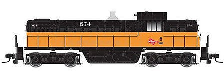 Atlas Model Railroad 10003151 HO Scale Alco RS1 - Standard DC - Classic Silver -- Milwaukee Road 874 (orange, black, TMR Logo on Cab)