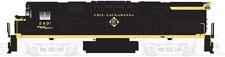 Atlas Model Railroad 10003290 HO Scale Alco C424 Phase 1 - LokSound and DCC - Classic Gold -- Erie Lackawanna 2413 (Ex-Erie, black, yellow)