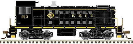 Atlas Model Railroad 10003385 HO Scale Alco S2 - Standard DC - Master(R) Silver -- Erie 517 (black, yellow)