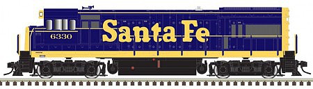 Atlas Model Railroad 10003416 HO Scale GE U23B Low Nose - Standard DC - Master(R) Silver -- Santa Fe 6300 (As-Delivered, blue, yellow)